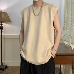Crew Neck Plain Tank Top