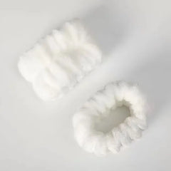 Set Of 2: Plain Fleece Wristband