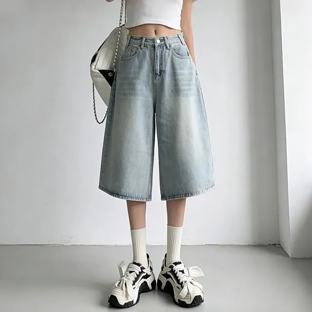 Low Rise Denim Jorts