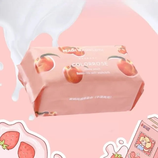 Peach Disposable Face Towel