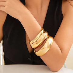 Plain Metal Bangle (Various Designs)