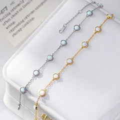 925 Sterling Silver Opal Bracelet