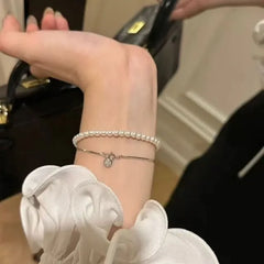 Faux Pearl / Rhinestone Bracelet