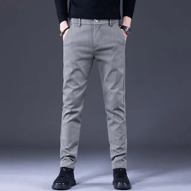 Mid Rise Plain Slim Fit Pants