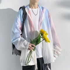 Gradient Hood Zip Windbreaker