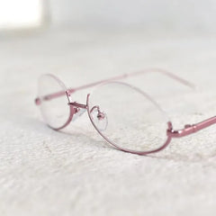 Oval Half Frame Glasses