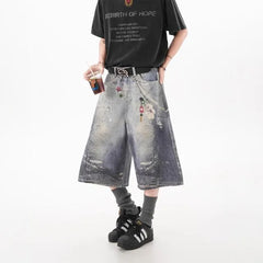Mid Rise Washed Jorts