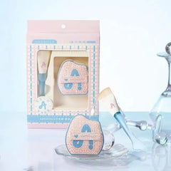 Fishtail Foundation Brush & Powder Puff Set