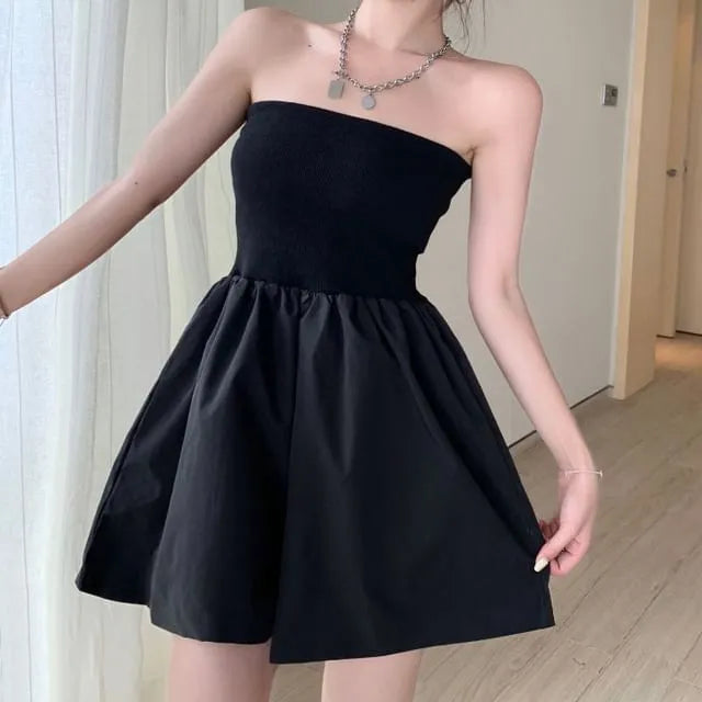 Plain Panel Tube Romper