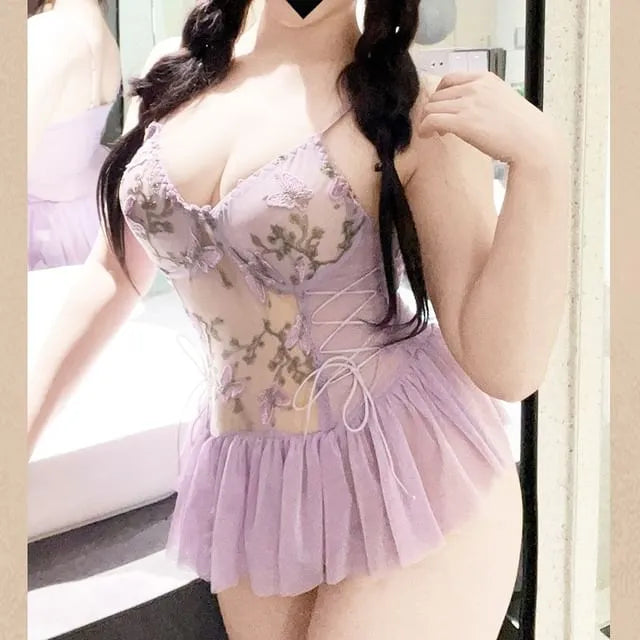 Plus Size Lingerie Lace Babydoll