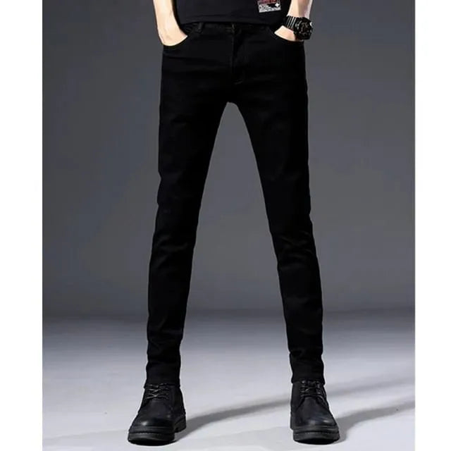 Mid Rise Plain Skinny Jeans