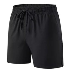 Drawstring Waist Plain Shorts