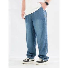High Waist Washed Loose Fit Jeans