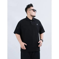 Short-Sleeve Plain Polo Top