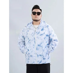 Tie Dye Hooded Zip-Up Jacket