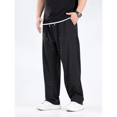 High Waist Plain Wide Leg Pants
