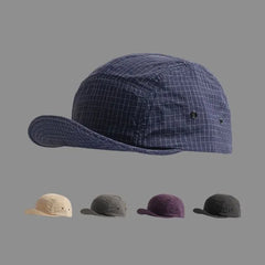 Plaid 5-panel Cap