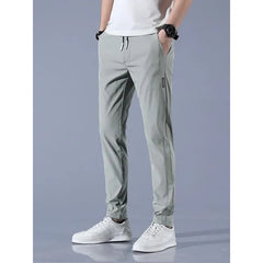 High Waist Plain Tapered Pants