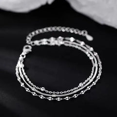 925 Sterling Silver Layered Bracelet