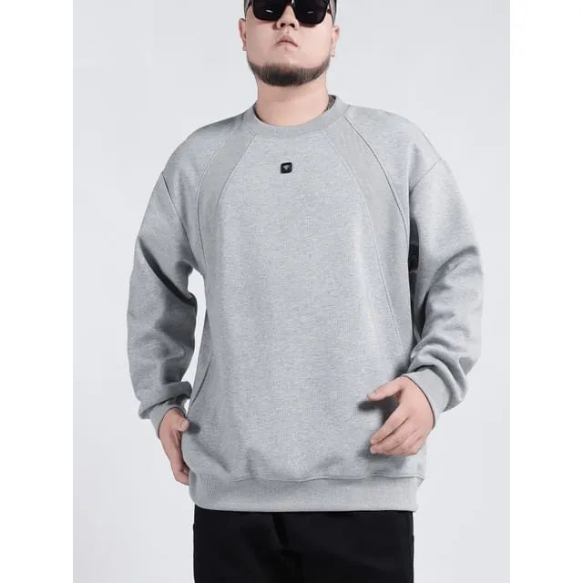 Crew Neck Plain Sweatshirt