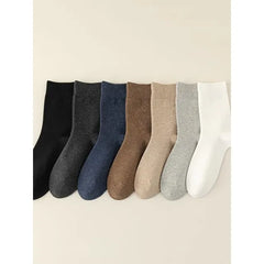 Set Of 5 Pairs: Plain Ankle Socks