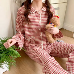 Plaid Pajama Set