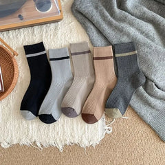 Striped Ribbed Socks