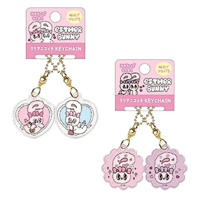 Esther Bunny Character Clear Bag Charm