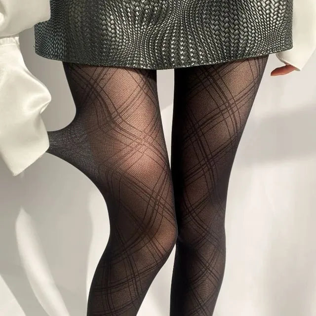Plaid Sheer Tights / Stockings
