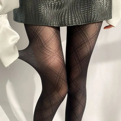 Plaid Sheer Tights / Stockings