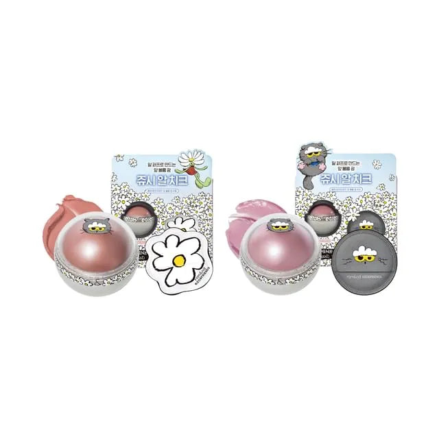 romand X ZO&FRIENDS Juicy Roll Cheek & Puff Set - 2 Types