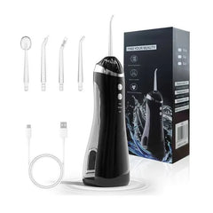 USB Rechargeable Water Flosser with Interchangeable Toothbrush Head