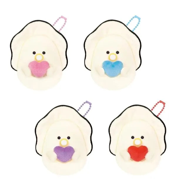 Oyster Baby Squishy Heart Bag Charm