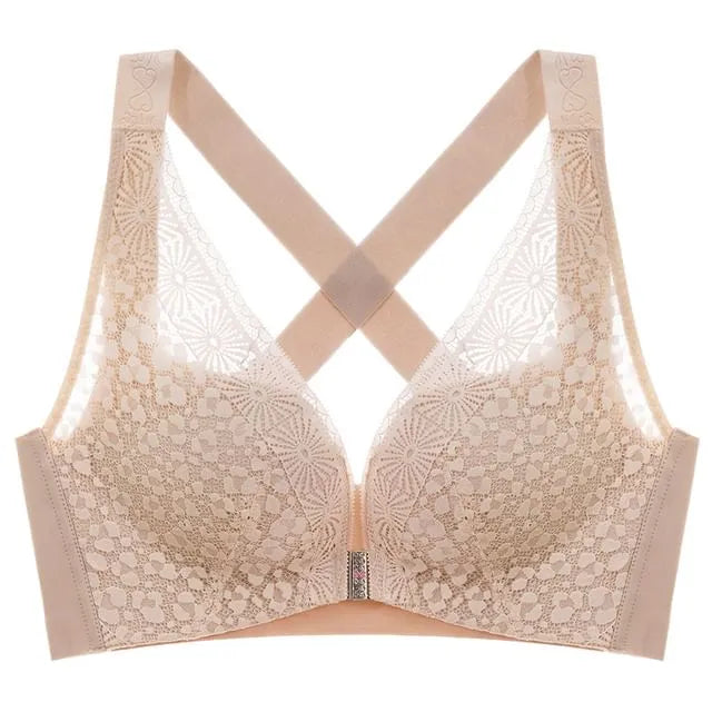 [90A - 120E] Plus Size Lace Bra Top