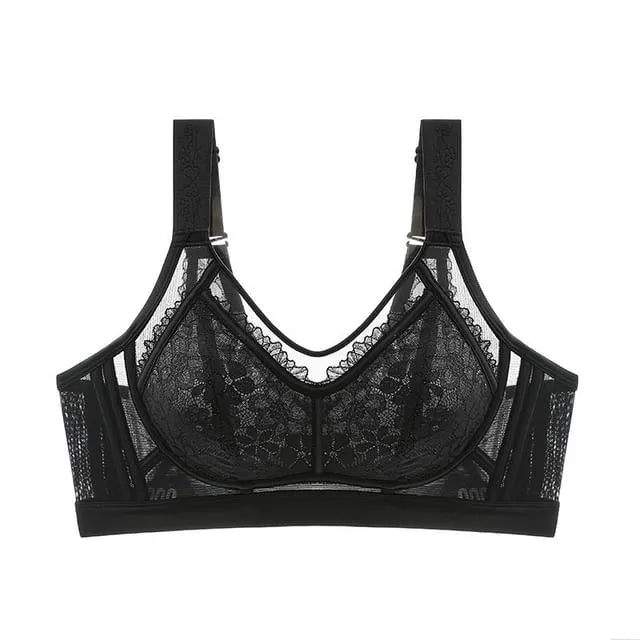 [90C - 120G] Plus Size Lace Bra Top