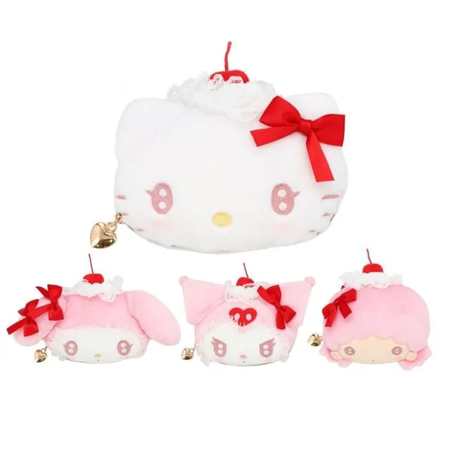 Sanrio Characters Die Cut Plush Makeup Pouch (Whip Cherry Series)