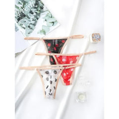 Dotted Sheer Tanga Briefs