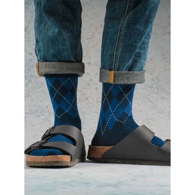 Set of 5: Argyle Crew Socks