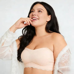 [90B - 120D] Plus Size Plain Bandeau