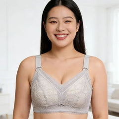 [90B - 105E] Plus Size Wireless Lace Bra