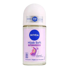 Hijab Soft Bright & Shaveless Vitamin C & Pearl Extract Deodorant Roll On
