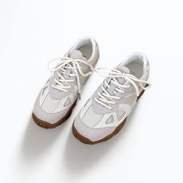Mesh Panel Rubber Sole Sneakers