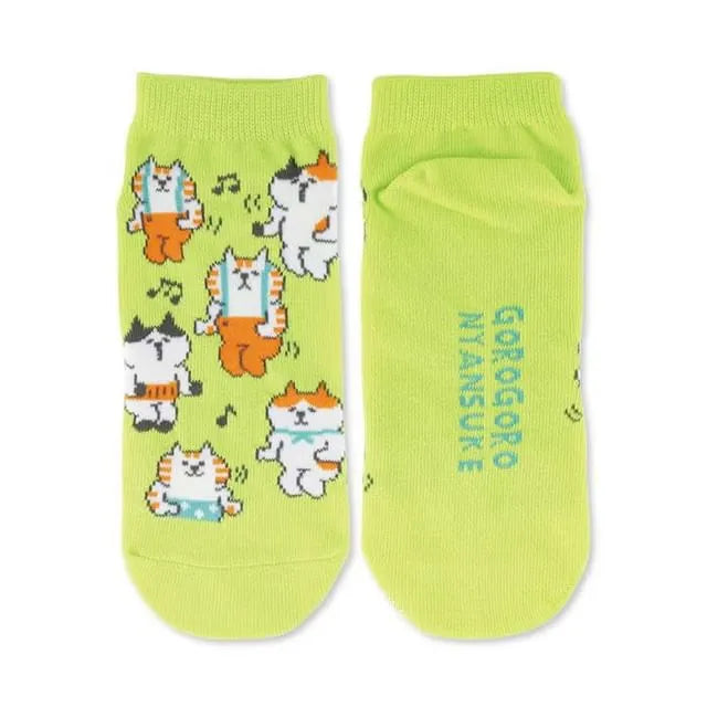 Dance Cat Low-Cut Socks