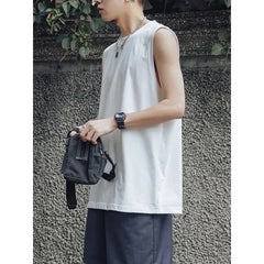 Crew Neck Plain Tank Top
