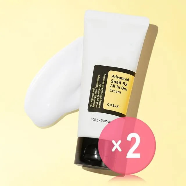 Advanced Snail 92 All In One Cream Tube 2pcs Bundle Set