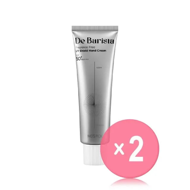 De Barista Fragrance Free UV Shield Hand Cream 2pcs Bundle Set