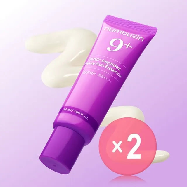 No.9 NAD Peptides Dewy Sun Essence 2pcs Bundle Set