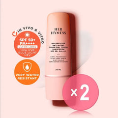 Hexapeptide Anti-Aging Super Dry Touch Sunscreen SPF 50+ PA++++ 2pcs Bundle Set