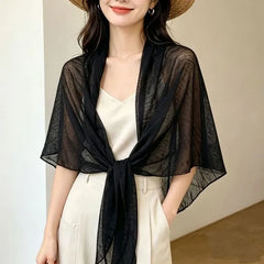 Plain Sheer Triangle Scarf
