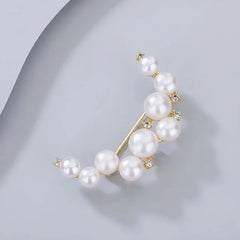 Beaded CZ Brooch